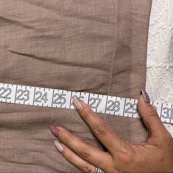 NWT Boho Mauve FLOWY 3/4 Sleeve Lace and linen Peasant Blouse Large Studio JPR - Picture 12 of 16